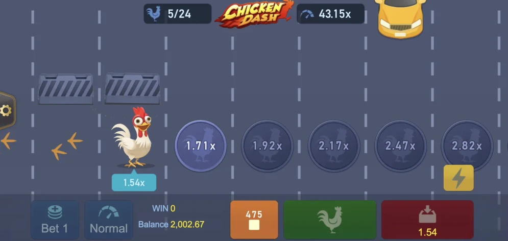 Chicken Dash gameplay